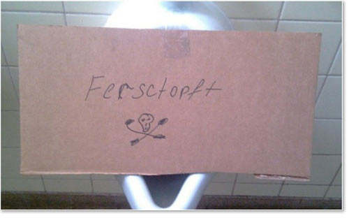 Toilette fersctopft